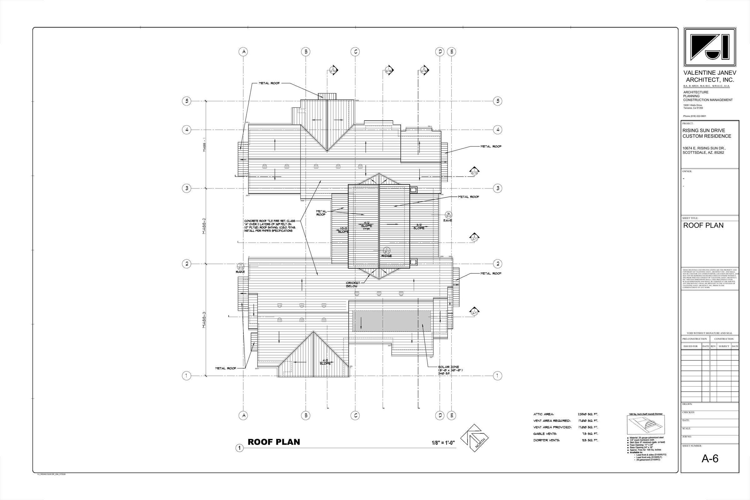 Roof plan
